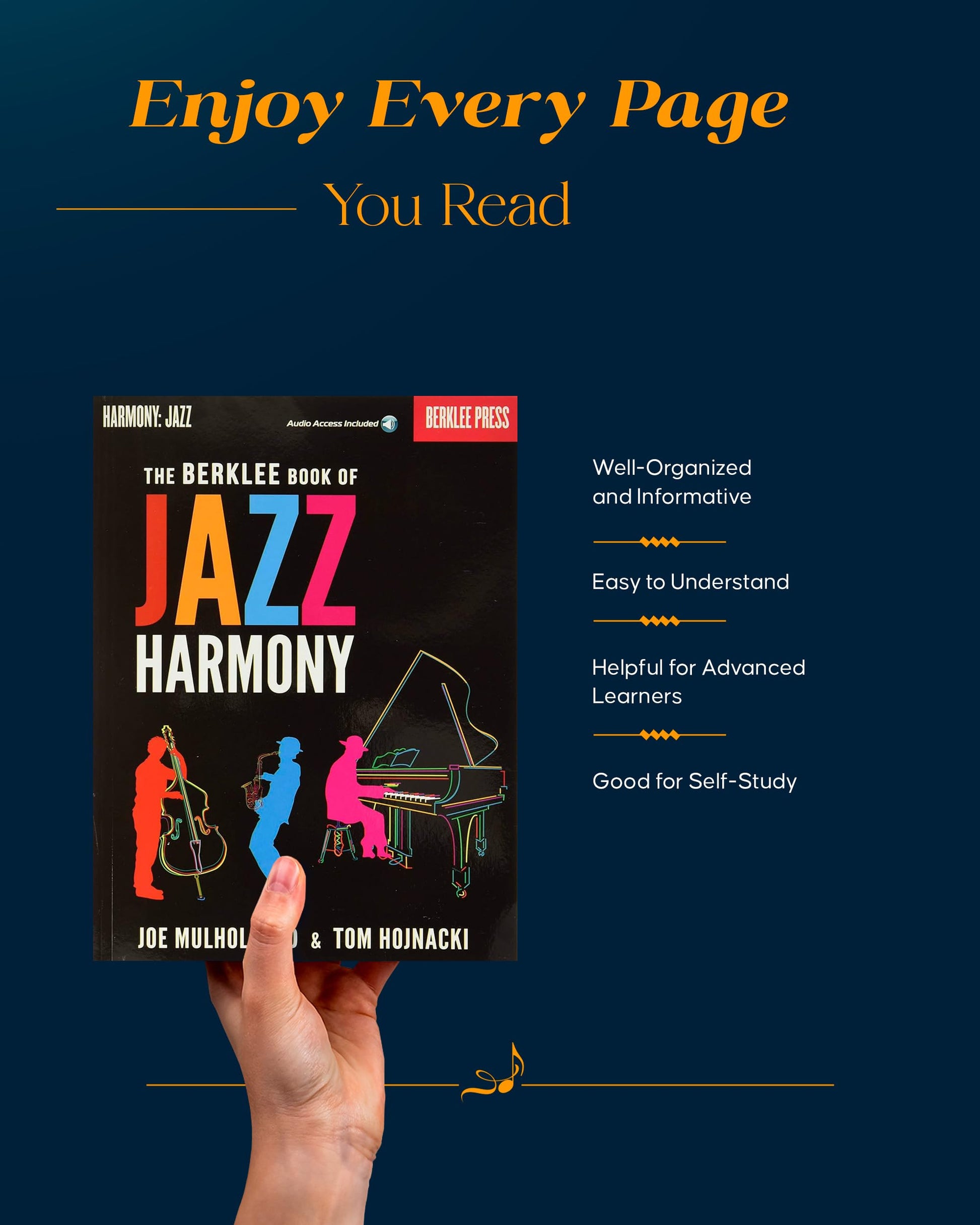 The Berklee Book of Jazz Harmony - Jazz Theory Guidebook Covering Basic Chord Types and Their Tensions - Jazz Book with Composition, Arranging, and Improvisation Studies