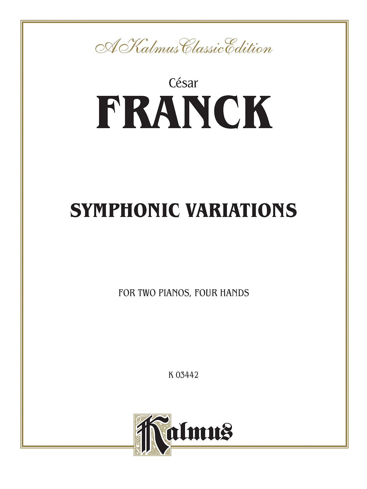 Symphonic Variations (Kalmus Edition)