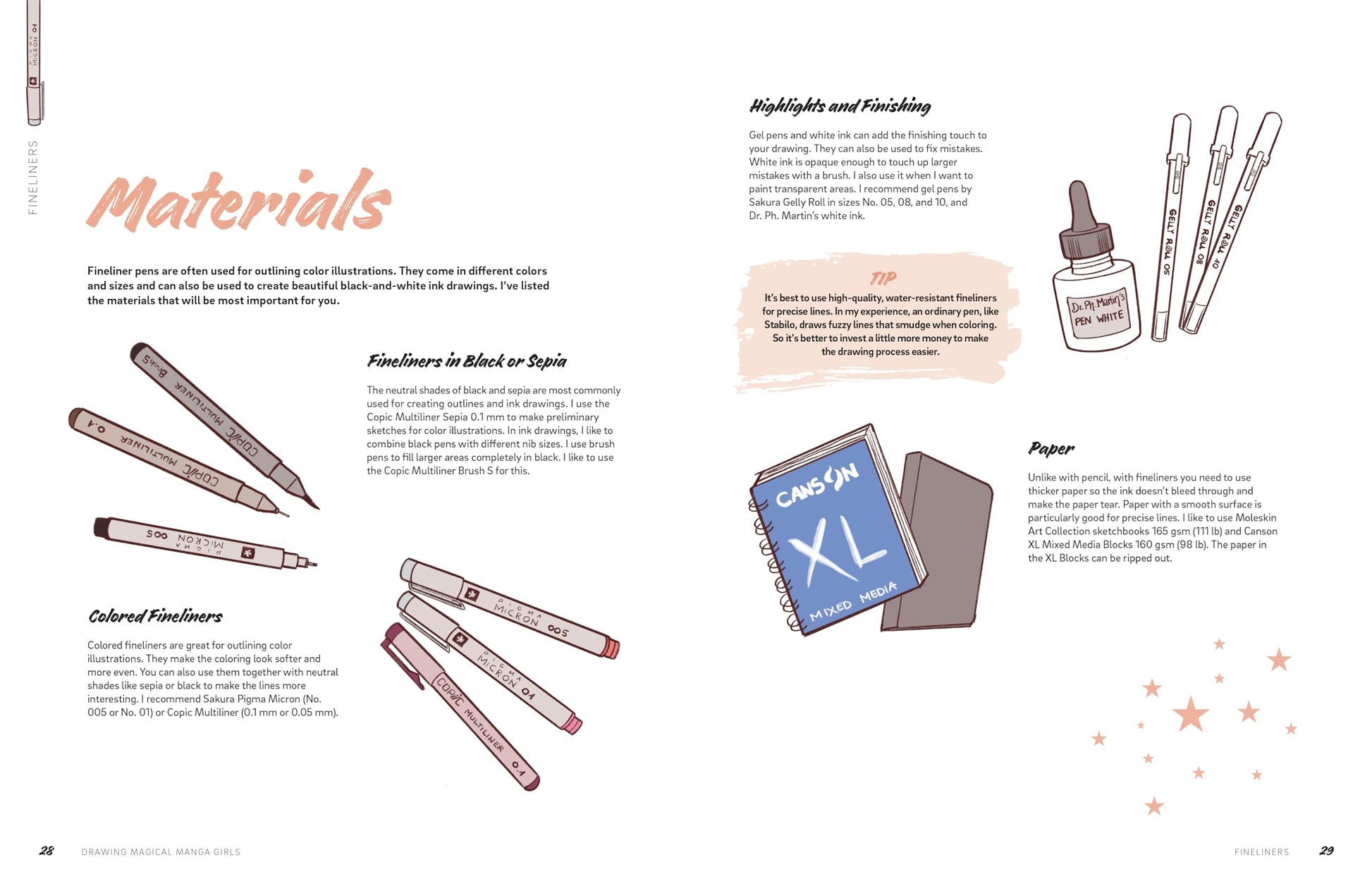 Drawing Magical Manga Girls: Draw, Color, and Watercolor Manga and Anime Characters