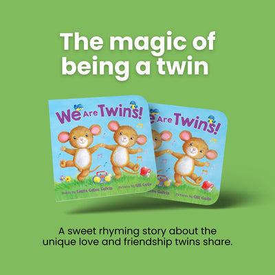 We Are Twins! - Sweet Rhyming Picture Board Book for Toddlers  Celebrates the Bond Between Twin Siblings  Touching Bedtime Story about Friendship & Family Love for Boys & Girls