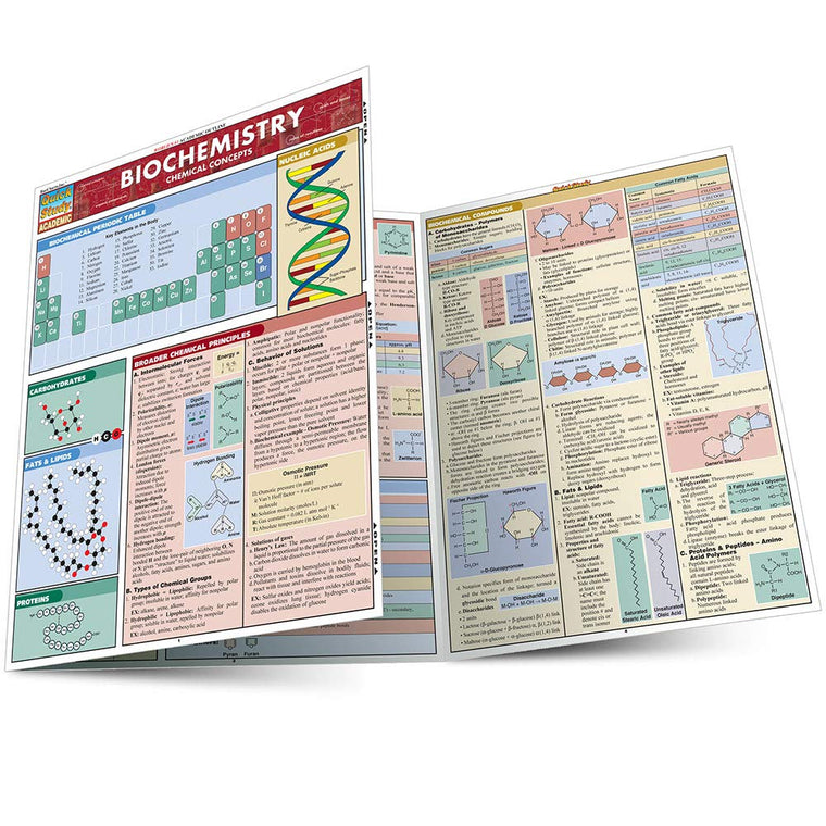 Biochemistry QuickStudy Laminated Reference Guide (QuickStudy Academic)