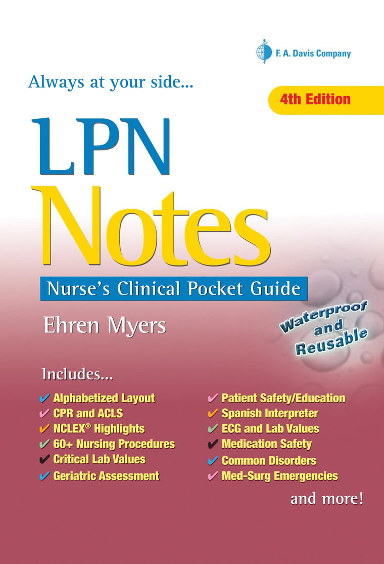 LPN Notes: Nurse's Clinical Pocket Guide