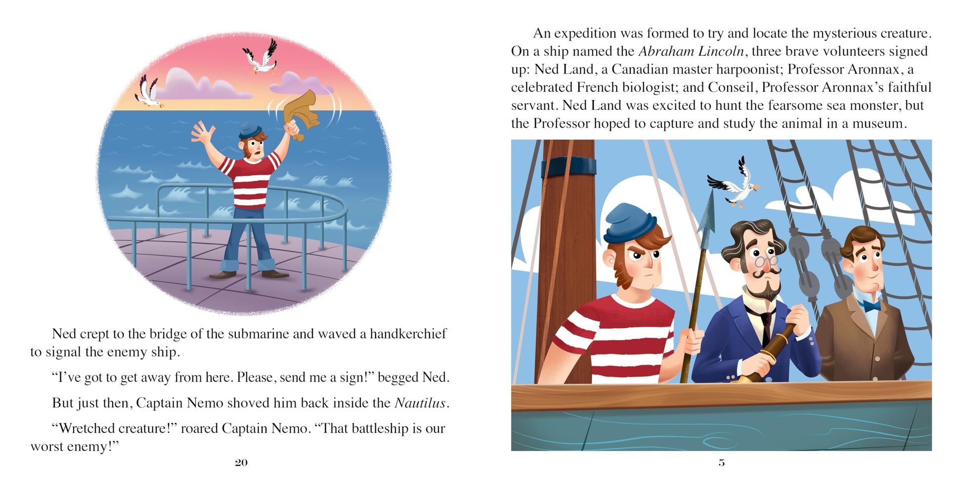 Phidal 20,000 Leagues Under the Sea Little Classics - Stories for kids, 24-page storybook