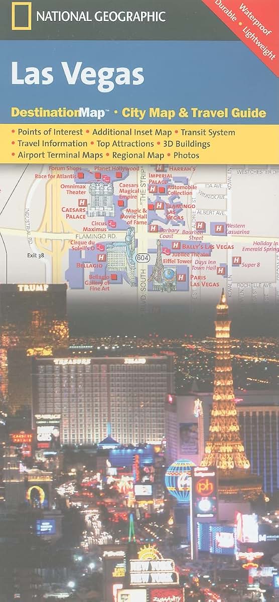 Las Vegas Map (National Geographic Destination City Map)