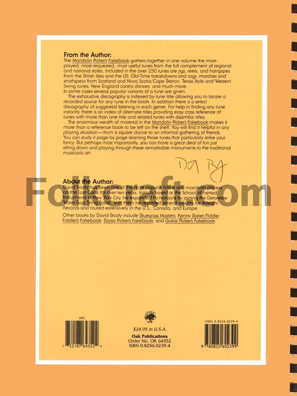 The Mandolin Picker's Fakebook