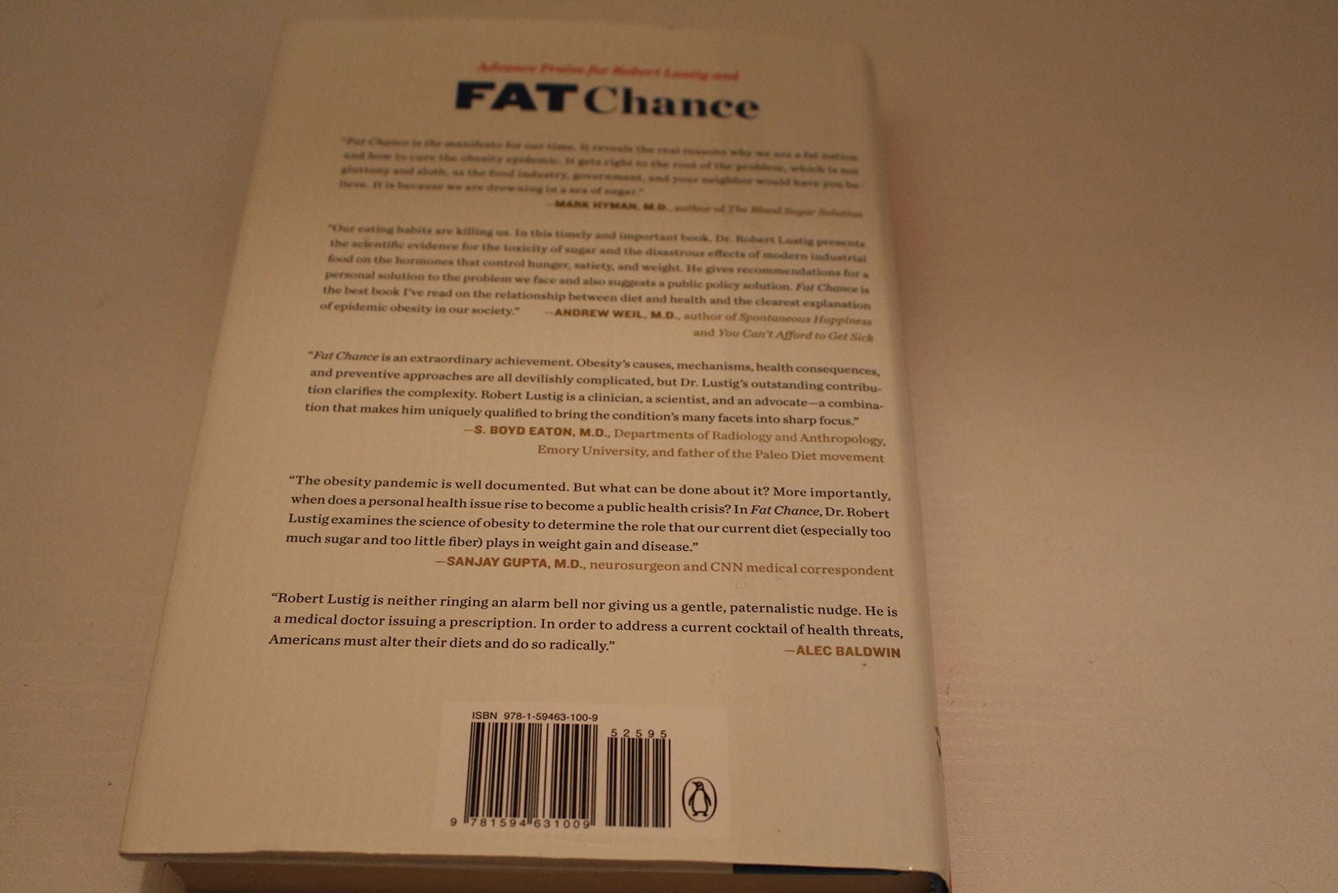 Fat Chance: Beating the Odds Against Sugar, Processed Food, Obesity, and Disease
