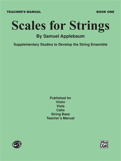 Scales for Strings, Bk 1: Teacher's Manual