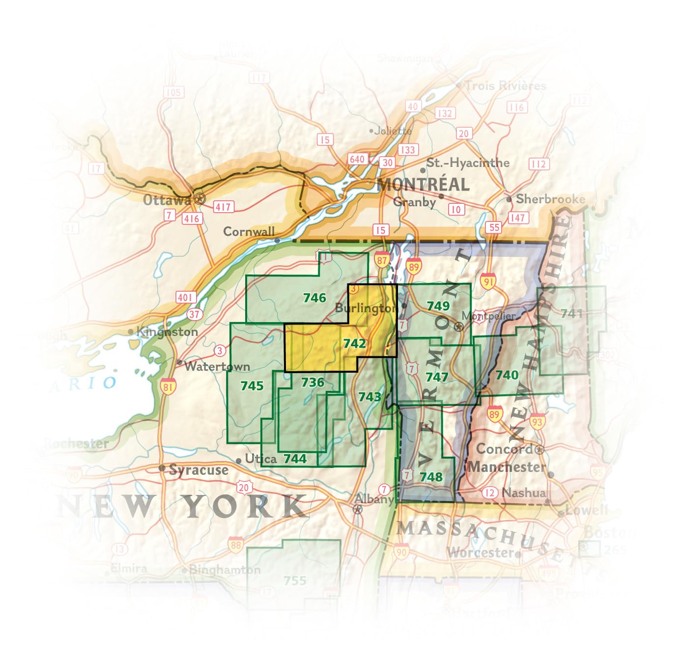 Lake Placid, High Peaks: Adirondack Park Map (National Geographic Trails Illustrated Map, 742)