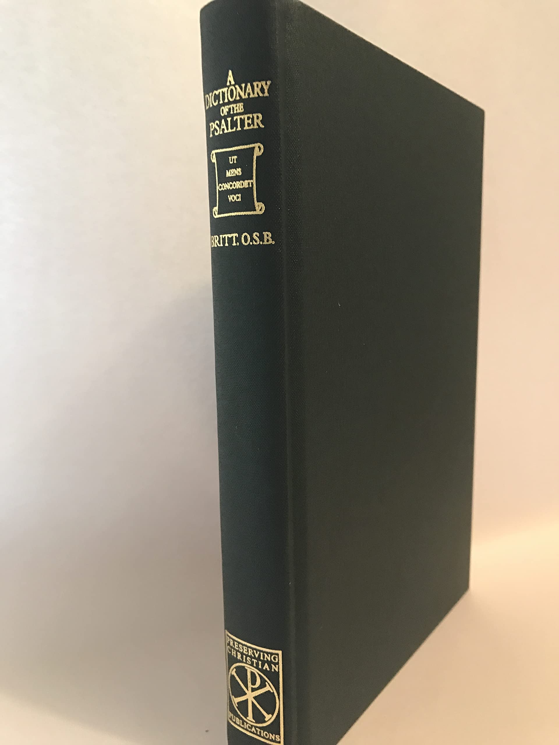 A Dictionary of the Psalter