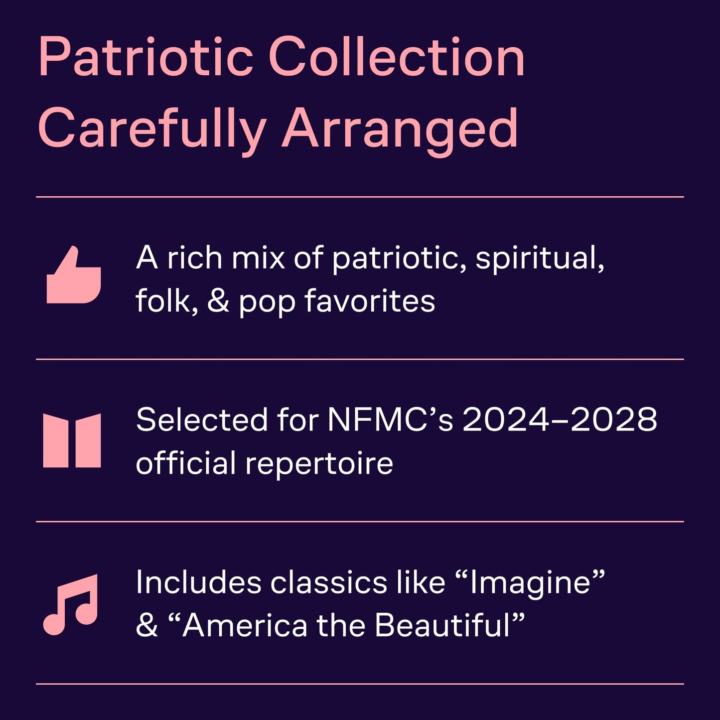 Irving Berlin's God Bless America & Other Songs for a Better Nation: National Federation of Music Clubs 2024-2028 Selection (Piano/Vocal/guitar Songbook)