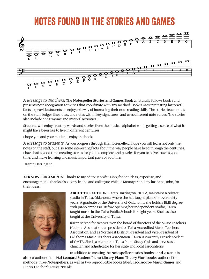 Notespeller Stories & Games - Book 2: Travel Through Time