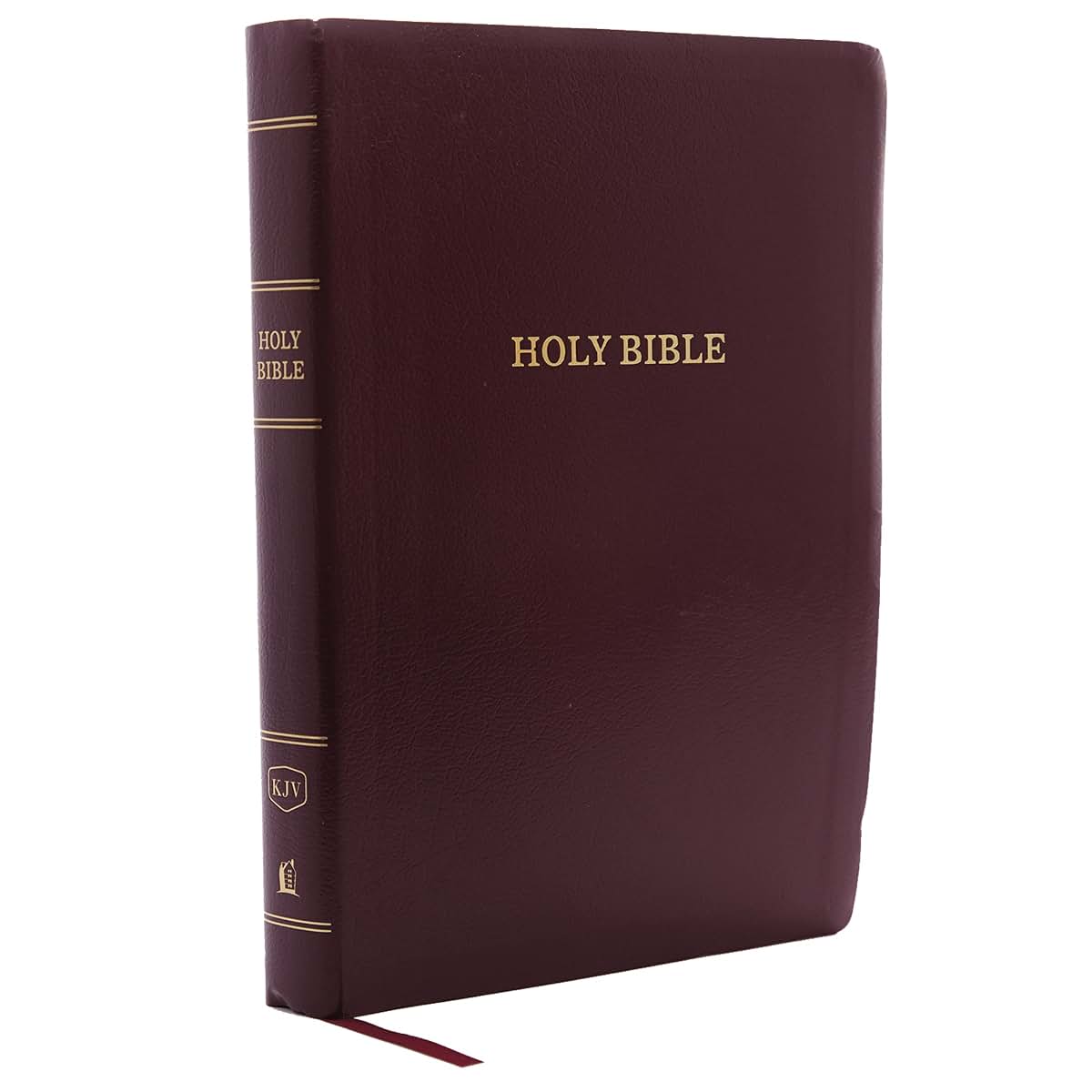 KJV Holy Bible: Giant Print with 53,000 Cross References, Burgundy Leather-look, Red Letter, Comfort Print: King James Version