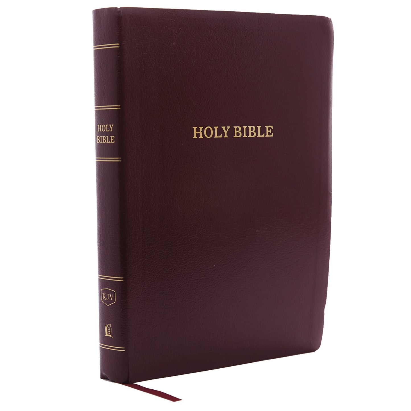 KJV Holy Bible: Giant Print with 53,000 Cross References, Burgundy Leather-look, Red Letter, Comfort Print: King James Version