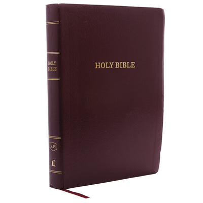 KJV Holy Bible: Giant Print with 53,000 Cross References, Burgundy Leather-look, Red Letter, Comfort Print: King James Version