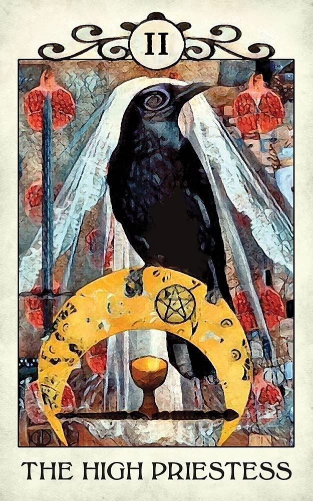Crow Tarot: 78-Card Rider-Waite? Style Tarot Deck with Mystical Crow & Raven Artwork - Includes Guidebook, Intuitive Meanings, and Custom Spread for Beginners & Experts