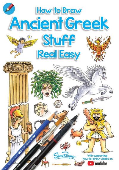 How To Draw Ancient Greek Stuff Real Easy: Easy step by step drawing guide (Draw Stuff Real Easy)