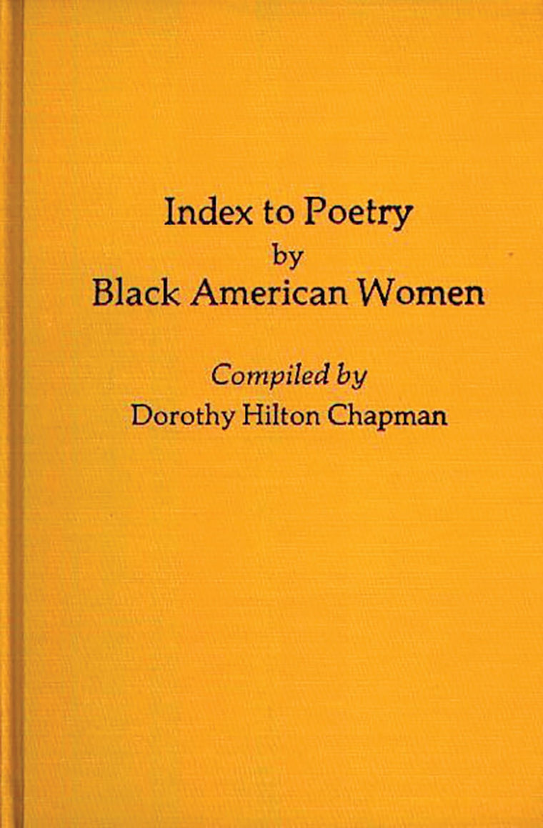 Index to Poetry by Black American Women: (Bibliographies and Indexes in Afro-American and African Studies)