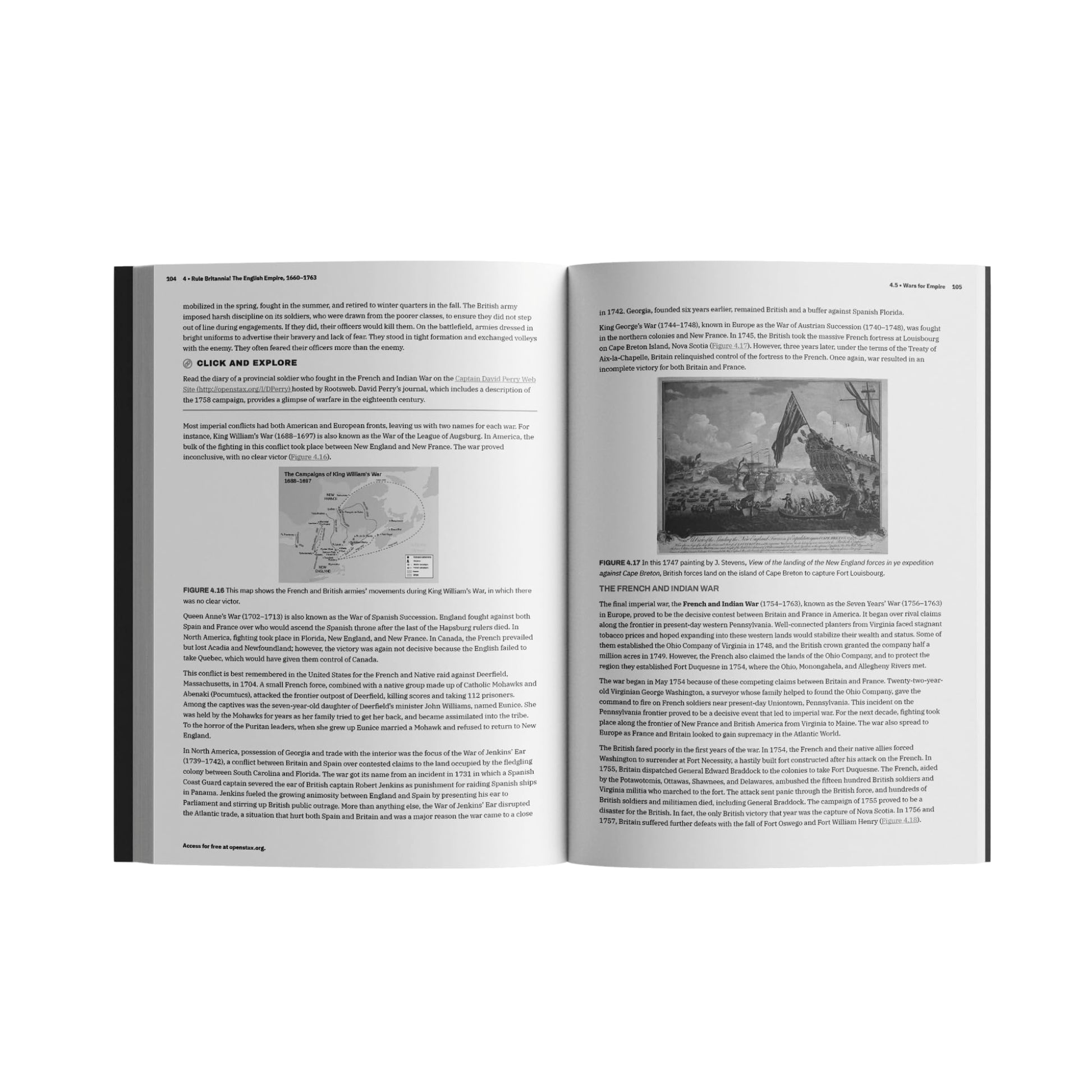 U.S. History by OpenStax (paperback version, B&W) (Volume 1&2)
