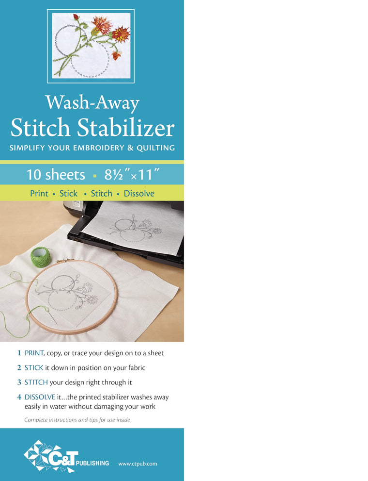 Wash-Away Stitch Stabilizer: Simplify Your Embroidery & Quilting