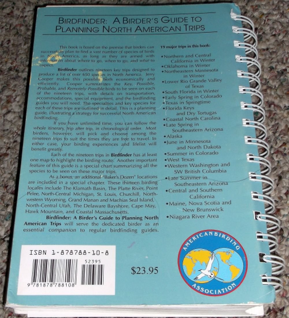 Birdfinder: A Birder's Guide to Planning North American Trips (Aba Birdfinding Guide)