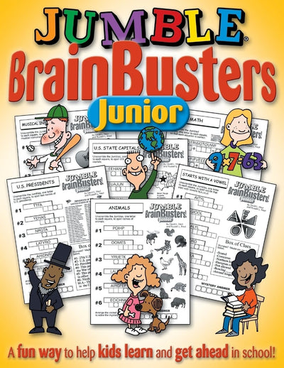 Jumble BrainBusters Junior: A Fun Way to Help Kids Learn and Get Ahead in School (1) (Jumbles)