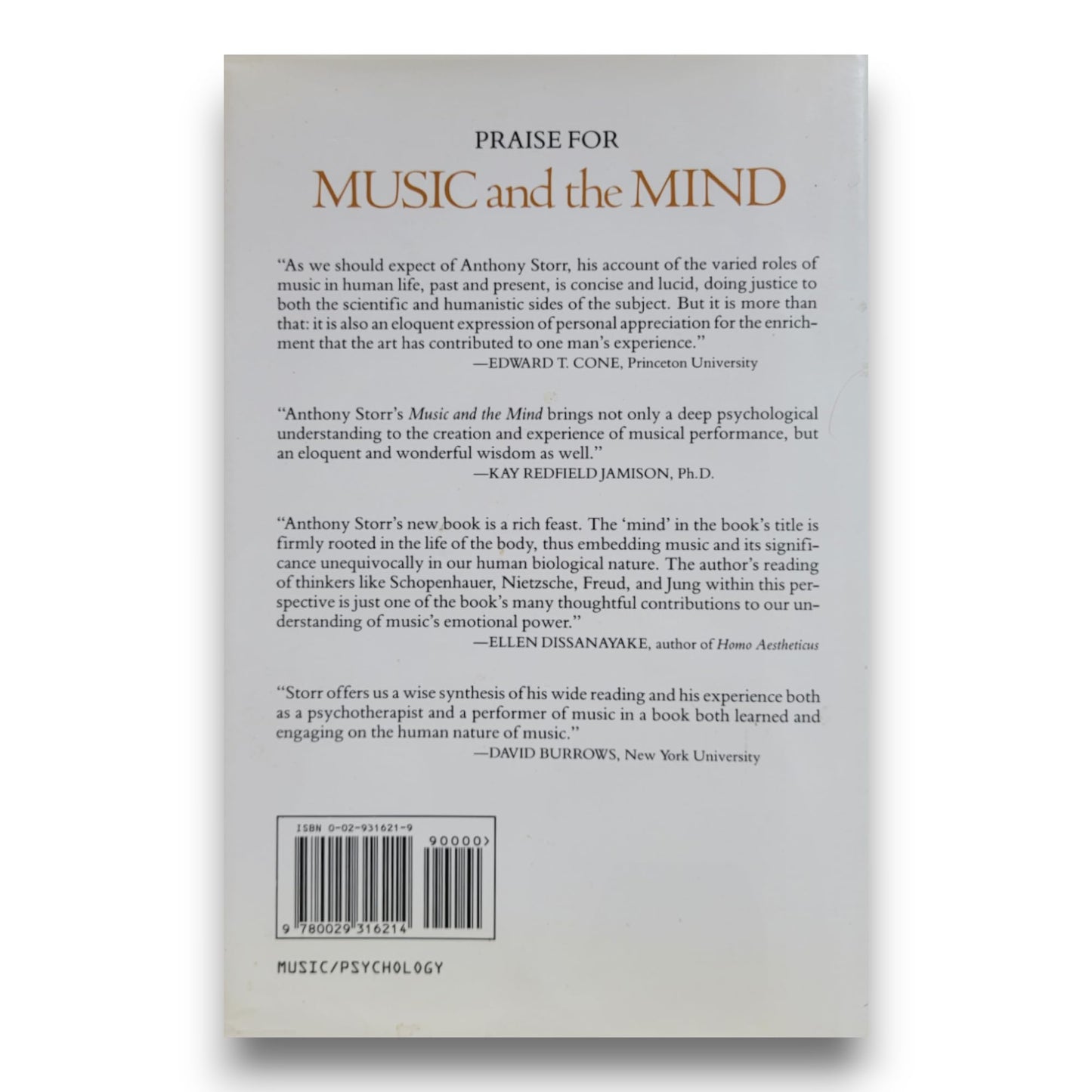 Music and the Mind by Storr, Anthony