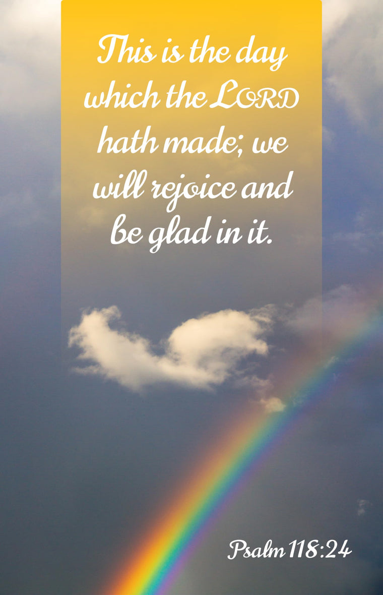 General Worship Bulletin: Glad (Package of 100): Psalm 118:24 (Kjv)