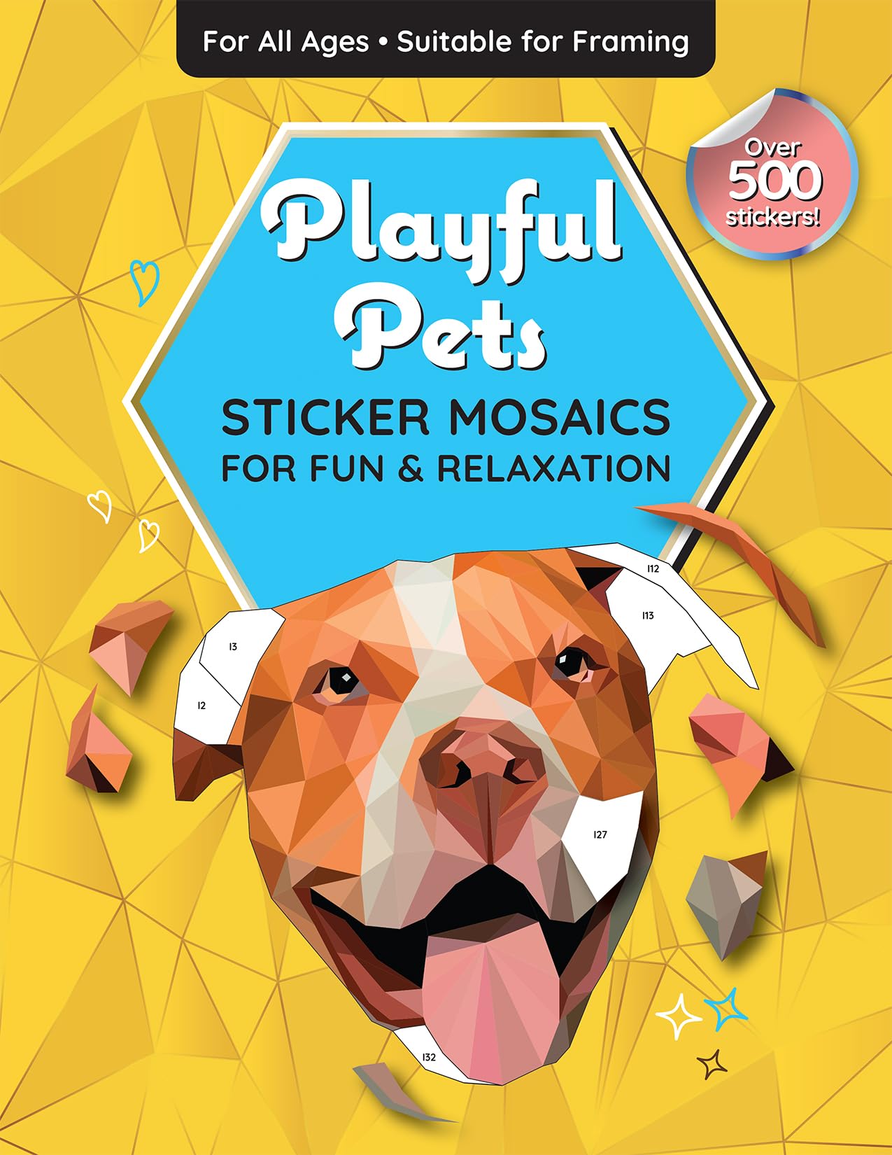 Sticker By Number: Playful Pets – A Fun & Relaxing Sticker Mosaic Activity