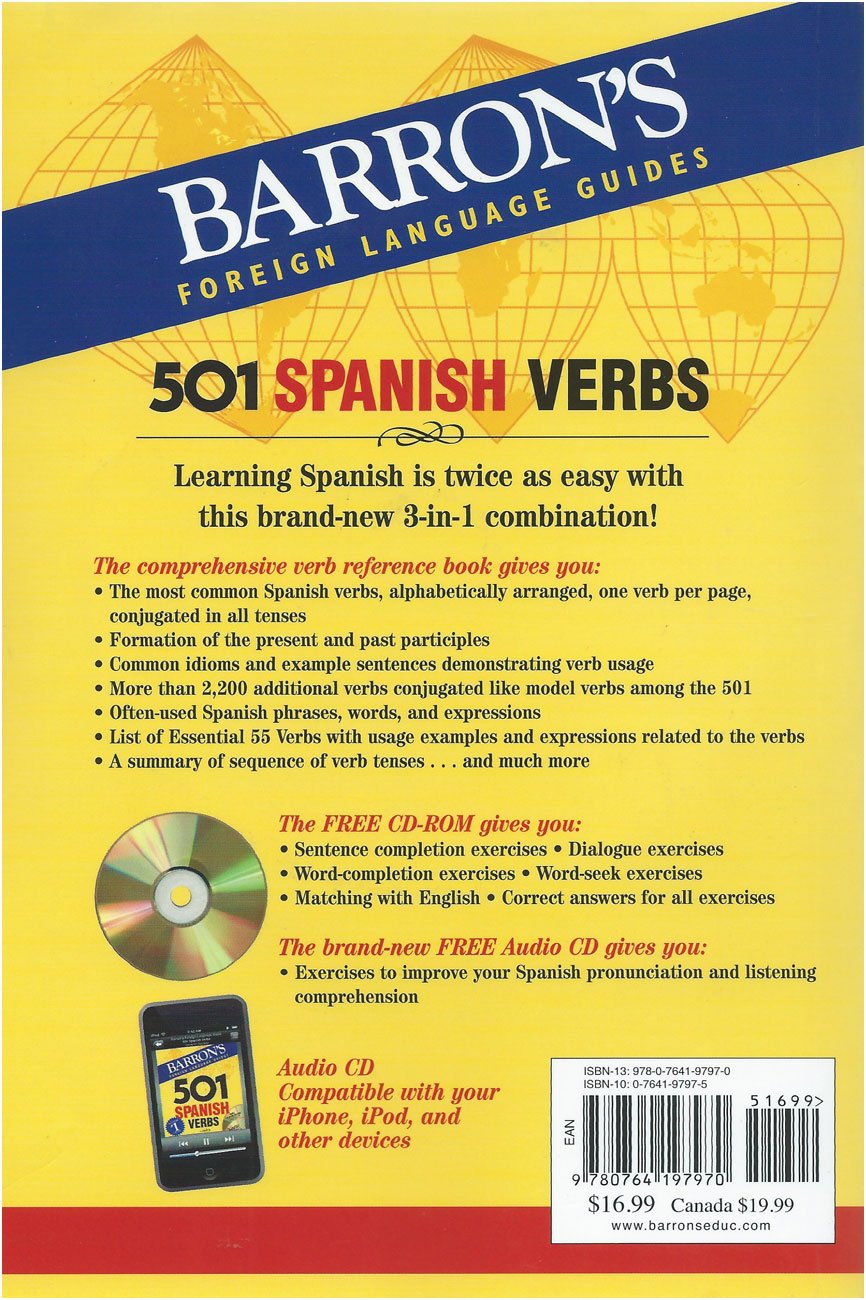 Barron's 501 Spanish Verbs (501 Verb Series) (Spanish Edition)