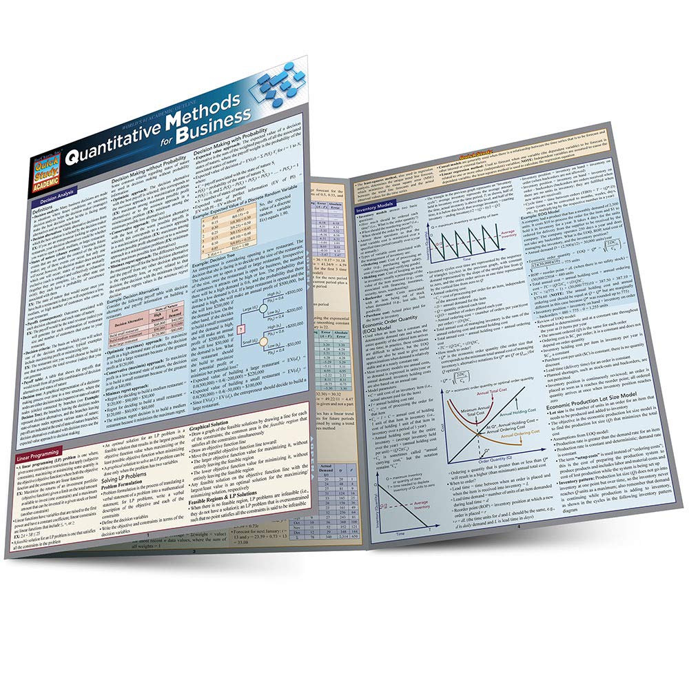 Quantitative Methods For Business (Quick Study Academic)