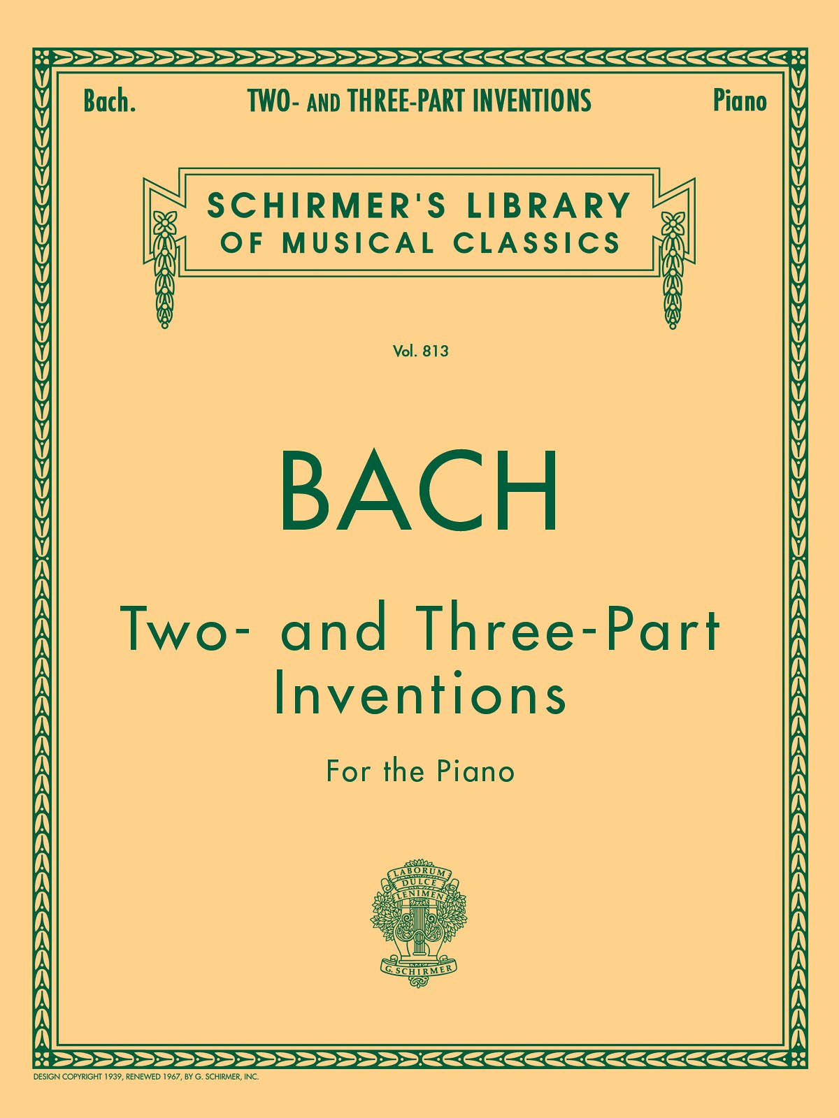 Two- and Three-Part Inventions: Piano Solo
