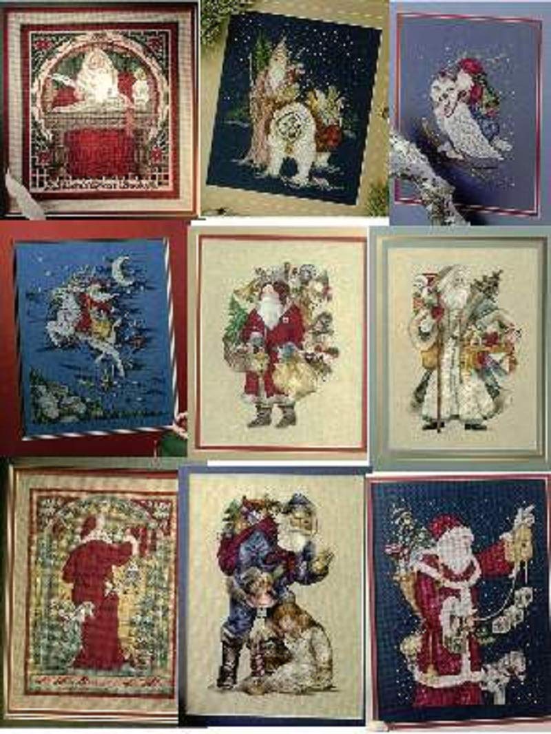 Santa's Great Book-39 Popular Cross-Stitch Portraits Santa C