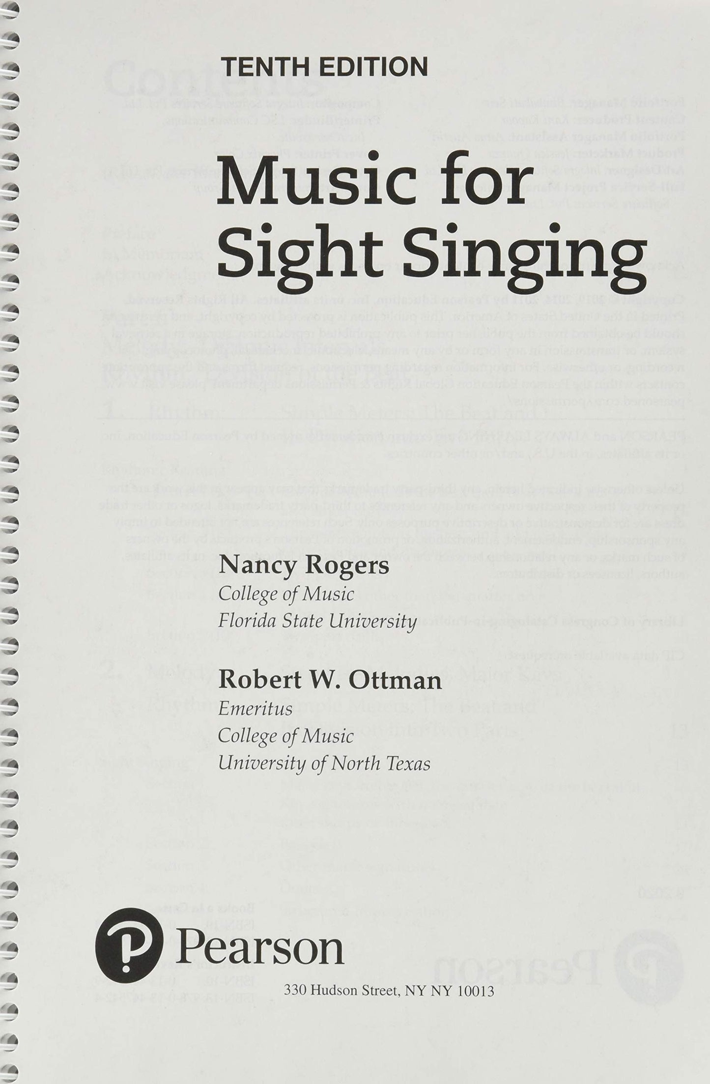 Music for Sight Singing (What's New in Music)