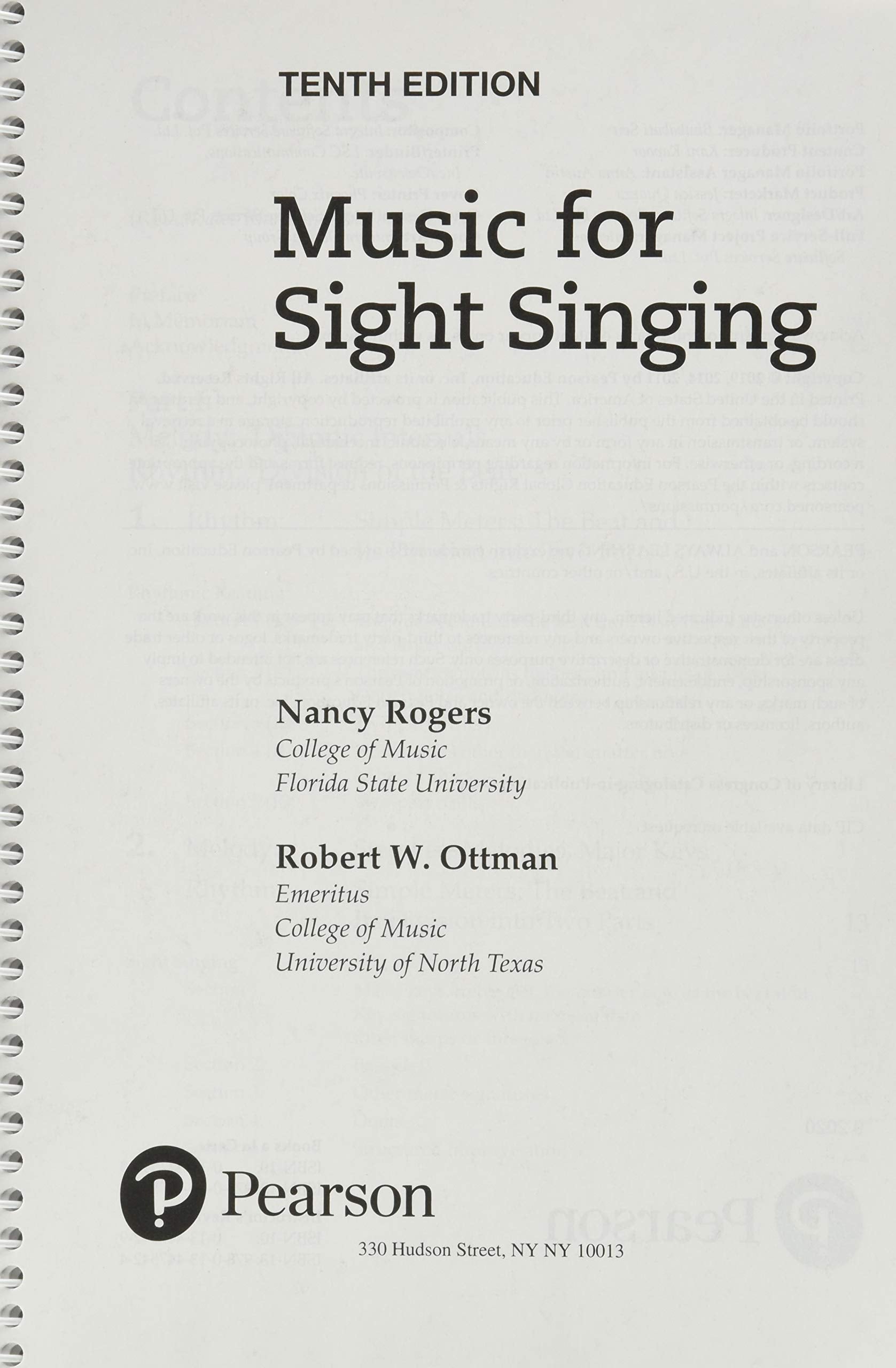 Music for Sight Singing (What's New in Music)