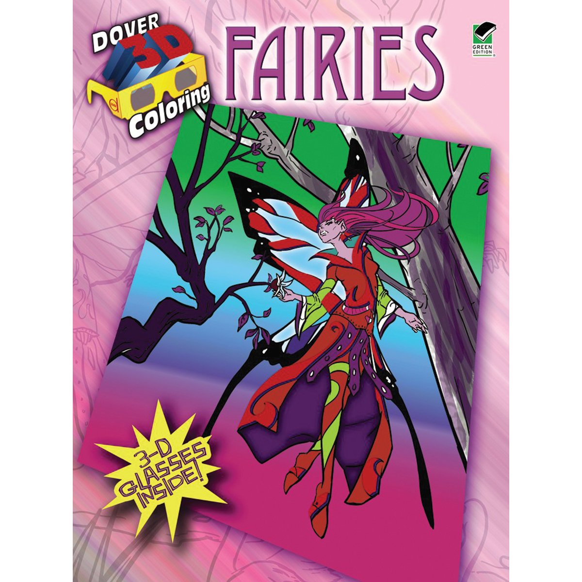 Dover Publications Fairies Coloring Book 3D (Dover 3-D Coloring Book)