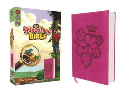 NKJV Adventure Bible Leathersoft Pink Full Color by Rich