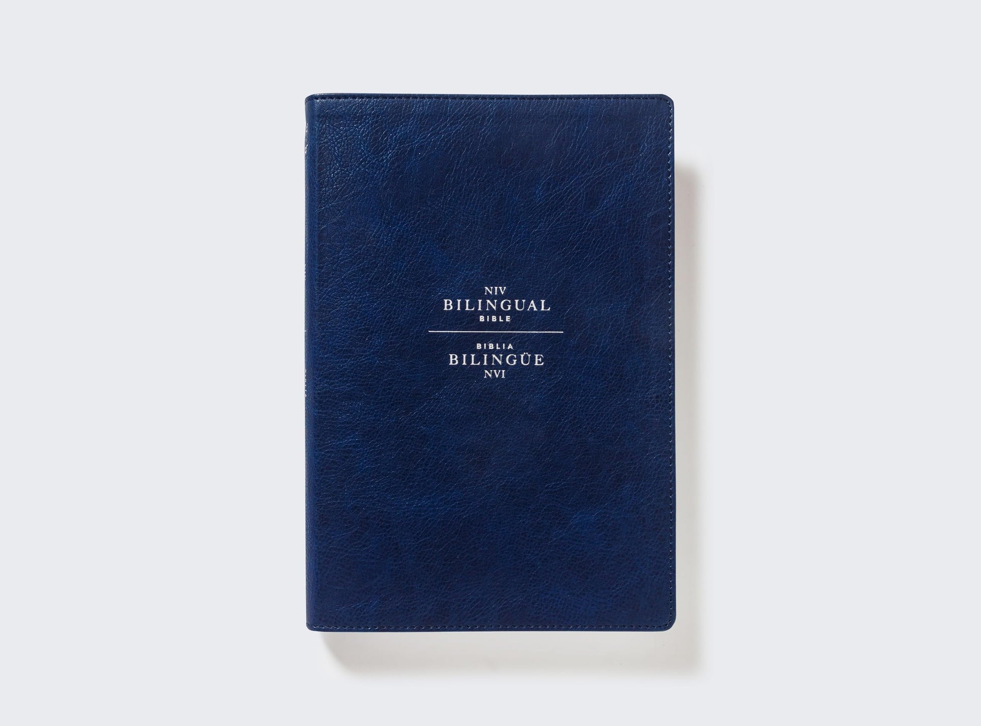 NIV/NVI Bilingual Bible, Revised Text 2022, Leathersoft, Navy / NIV/NVI, Biblia Bilinge, Revisin 2022, Leathersoft, Azul ail (Spanish Edition)