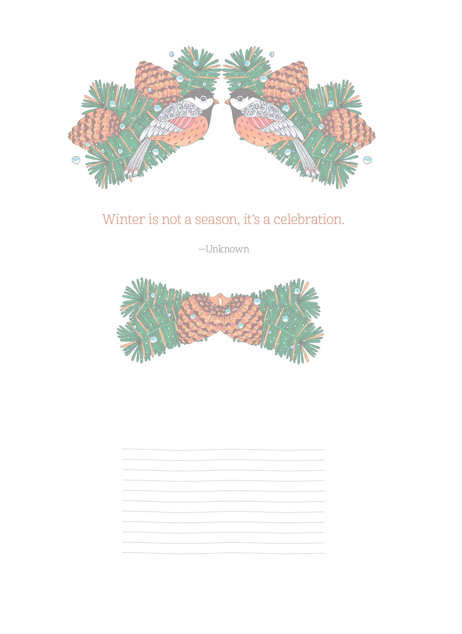 Ultimate Christmas Coloring Book Treasury: Color the Season Merry and Bright (Design Originals) 208 Pages of One-Side-Only Holiday Designs and Festive Quotes in a Spiral Lay-Flat Binding