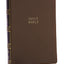 NKJV, Compact Center-Column Reference Bible, Brown Leathersoft, Red Letter, Comfort Print
