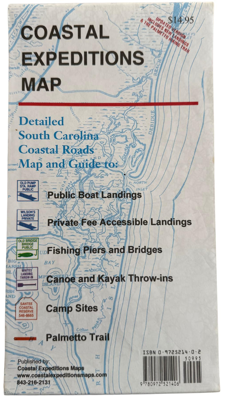 Coastal Expeditions Map of Coastal South Carolina