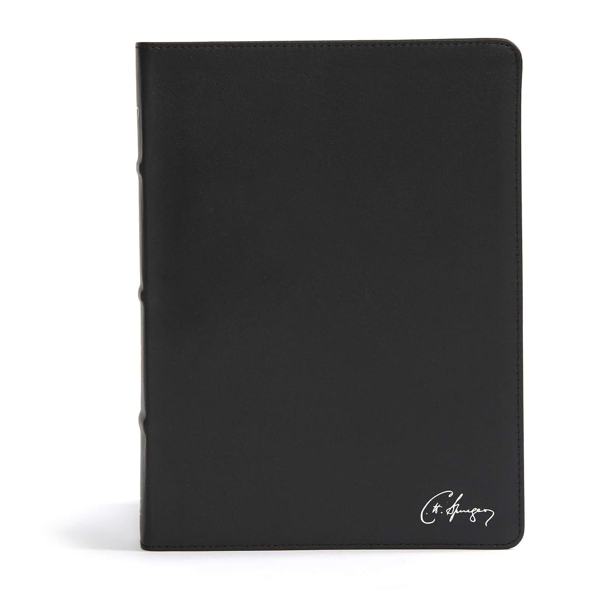 CSB Spurgeon Study Bible, Black Genuine Leather, Black Letter, Study Notes and Commentary, Quotes, Sermons Outlines, Easy-to-Read Bible Serif Type