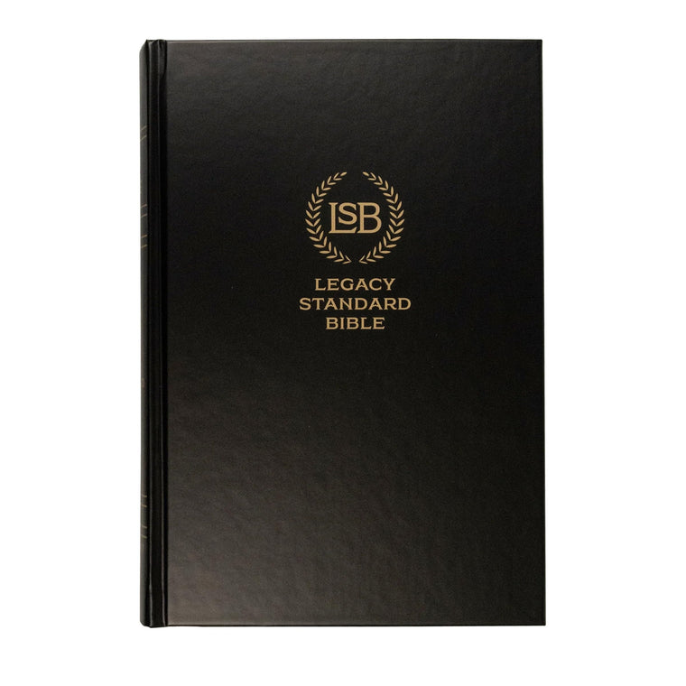 LSB Holy Bible, Large Print, Black Hardcover: Legacy Standard Bible in a Single-Column, Wide-Margin, Lay-Flat, Red Letter Format with Ribbon Marker and 40 GSM Paper