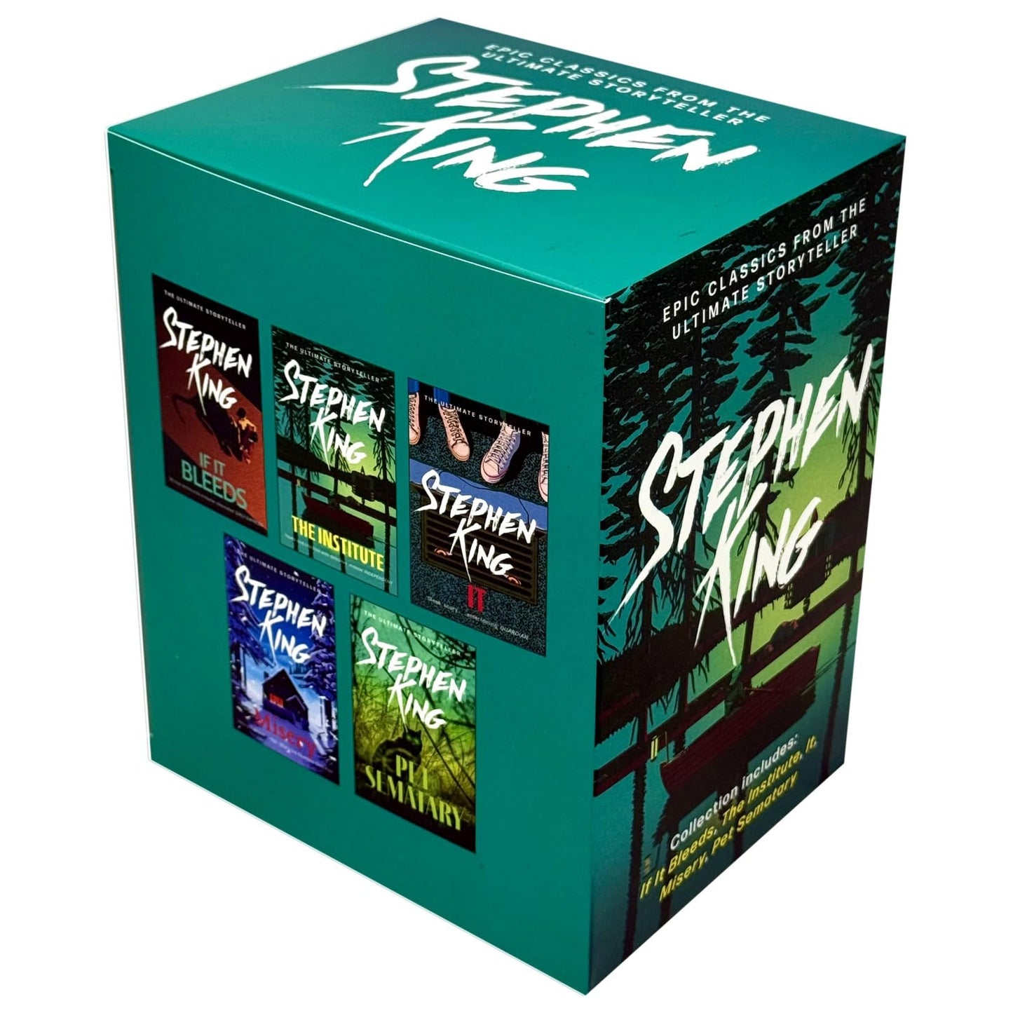 Stephen King Classic Collection 5-Book Box Set - If It Bleeds, The Institute, IT, Misery, Pet Sematary