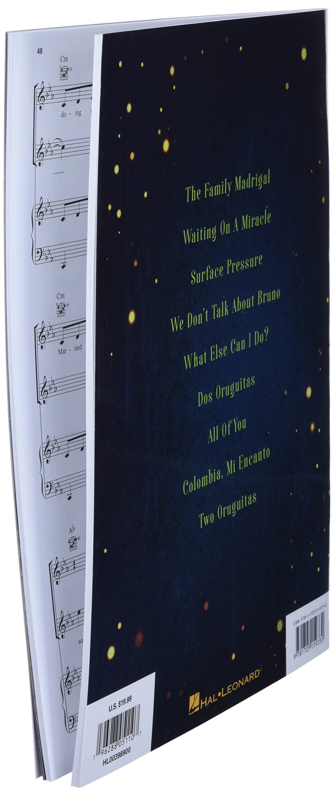 Encanto: Music from the Motion Picture Songbook  Piano/Vocal/Guitar Arrangements  9 Songs, Including We Dont Talk About Bruno and Surface Pressure  Disney Sheet Music