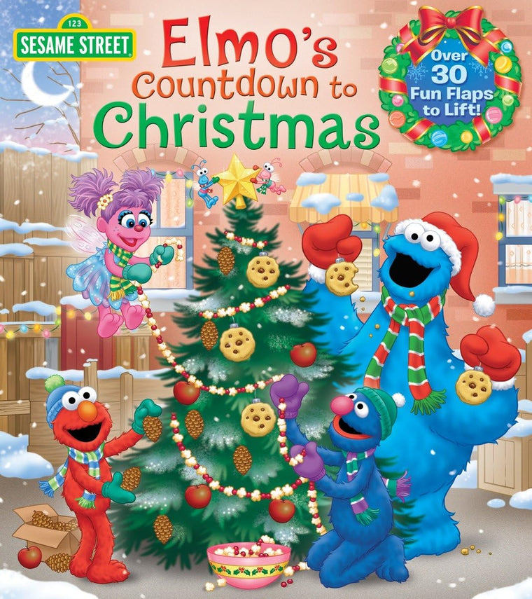 Elmo's Countdown to Christmas (Sesame Street) Lift-the-Flap Book