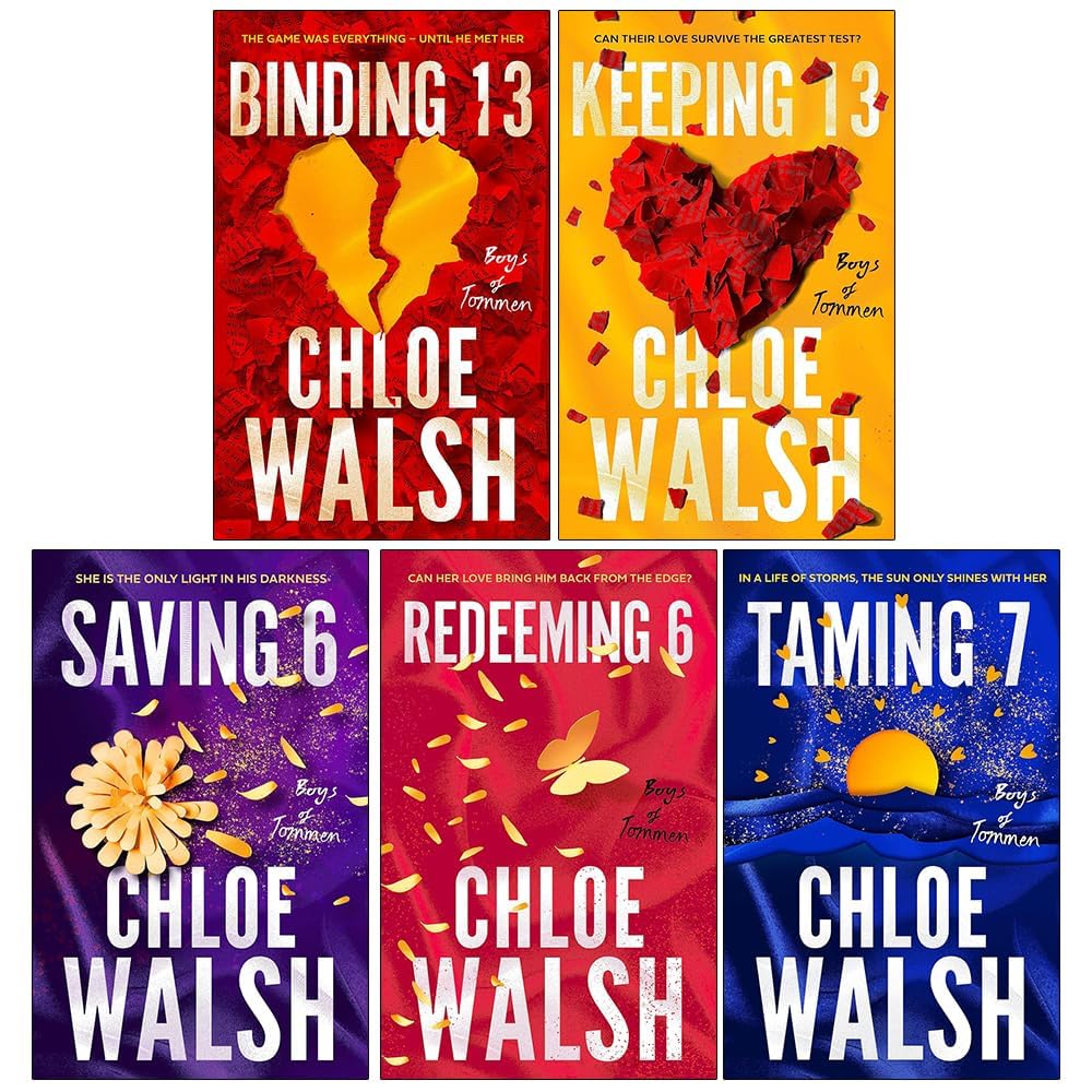 Boys of Tommen Series Collection 5 Books Set By Chloe Walsh (Binding 13, Keeping 13, Saving 6, Redeeming 6 & Taming 7)