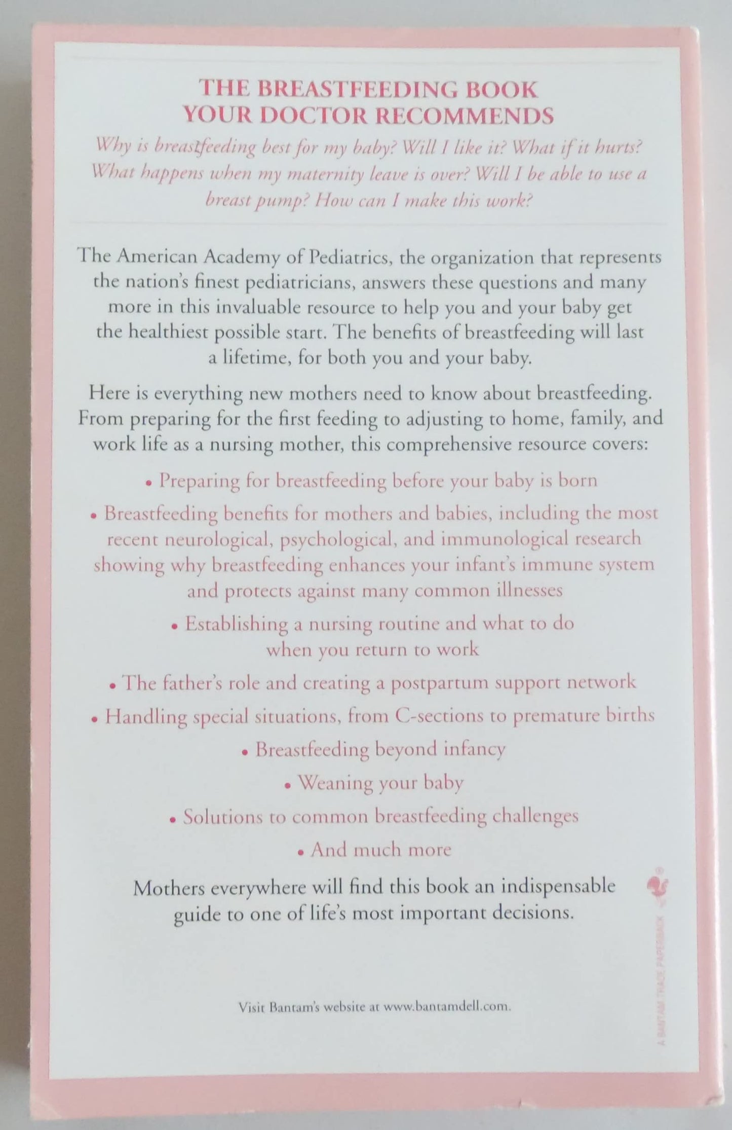 New Mother's Guide to Breastfeeding (American Academy of Pediatrics)