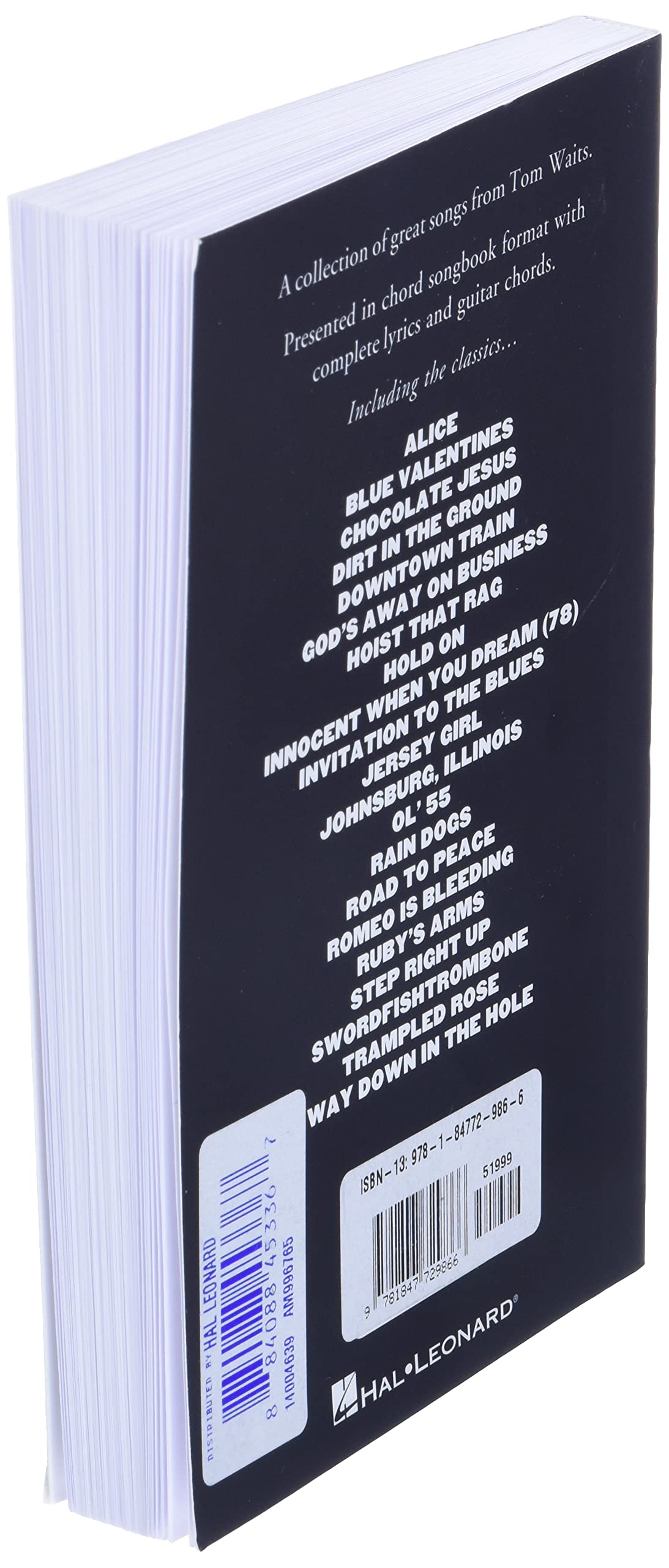 Tom Waits - The Little Black Songbook: Chords/Lyrics