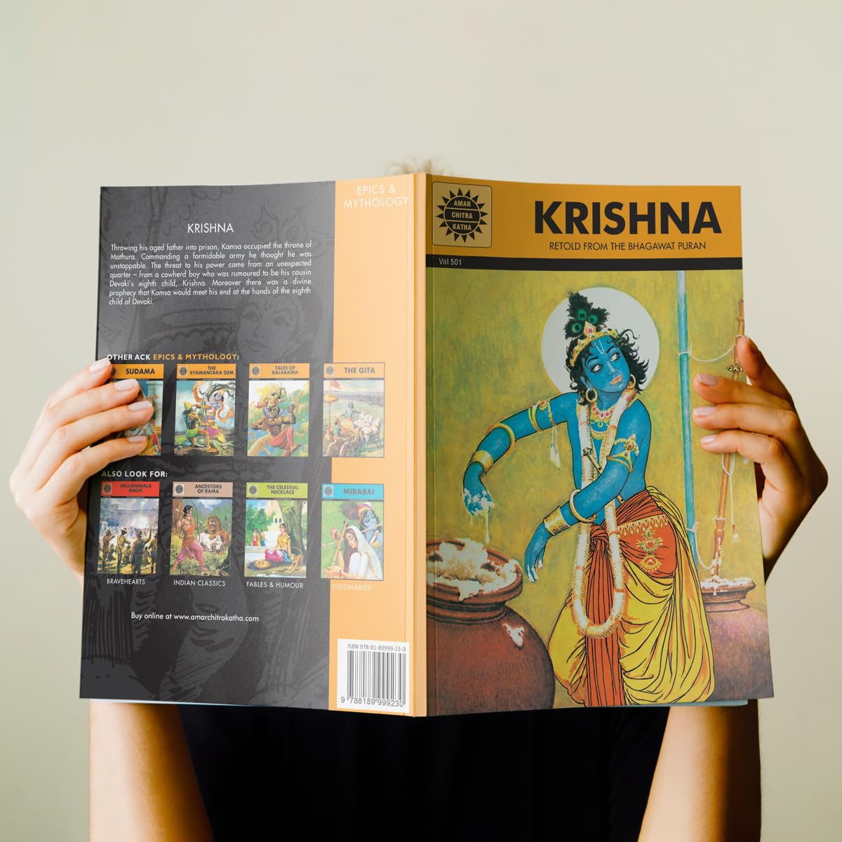 Krishna: Retold from the Bhagawat Puran  Indian Mythology, History & Folktales  Cultural Stories for Kids & Adults  Illustrated Comic Books  Amar Chitra Katha