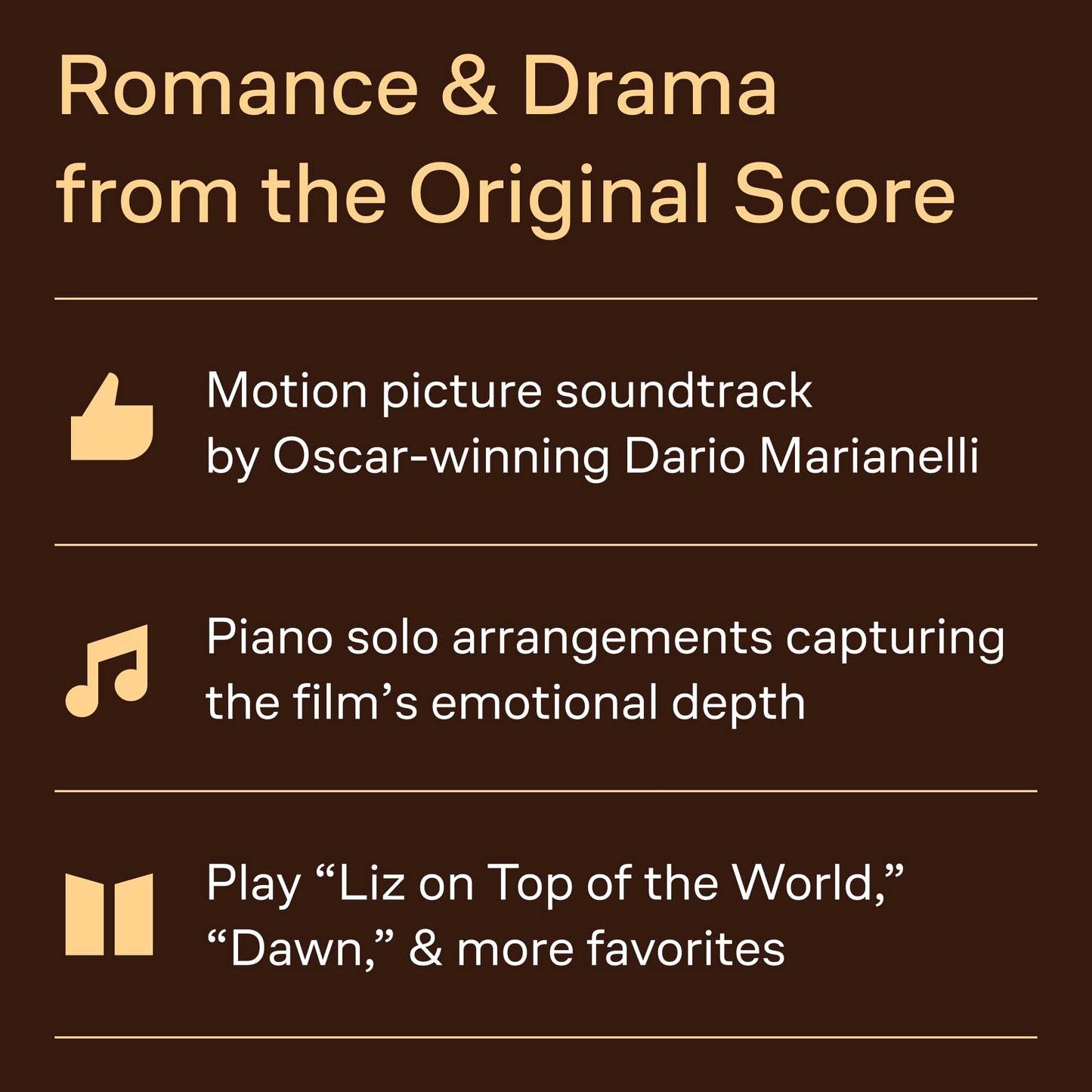Pride and Prejudice - Music from the Motion Picture Soundtrack  Piano Solo Book Music by Dario Marianelli  Film Score Sheet Music for Intermediate Pianists  Romantic Movie Piano Songbook